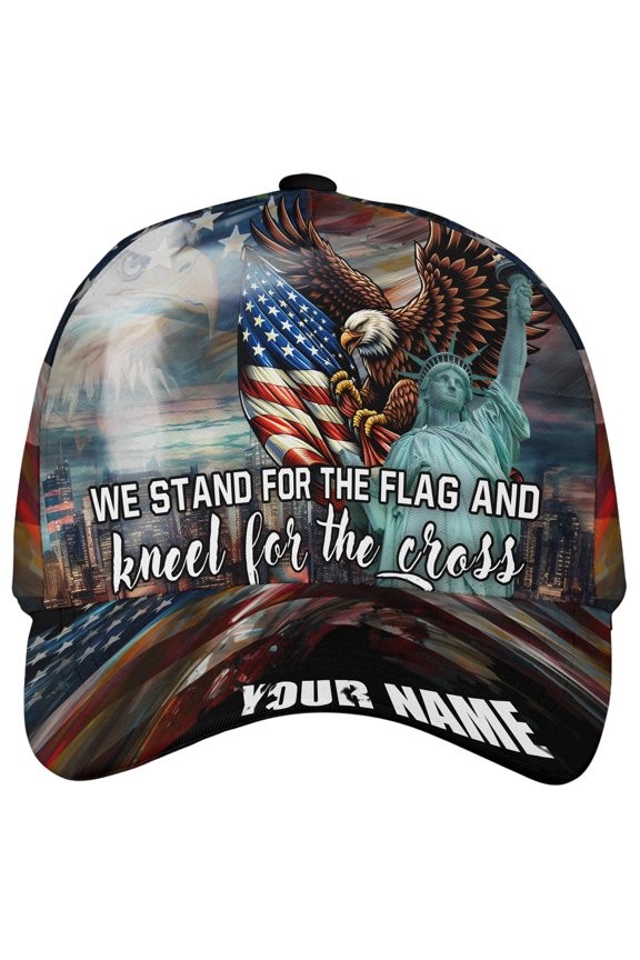 Personalized US Eagle Patriotic Classic Baseball Cap Multicolor, Eagle Cap