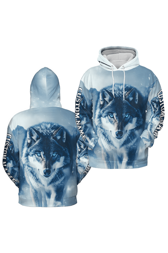 Personalized Wolf Native America People Hoodie 3D (Lightweight) S-5XL Multicolor (S)