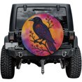 thumbnail image 1 of Lotusprinthandmade Raven Black Bird Spare Tire Cover Without Backup Camera Hole 6 Sizes (32 in.), 1 of 7