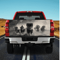 thumbnail image 1 of Lotusprinthandmade Running Bisons Tailgate Wrap 2 Sizes (24"x58"), Wildlife-themed Tailgate Graphic, 1 of 5
