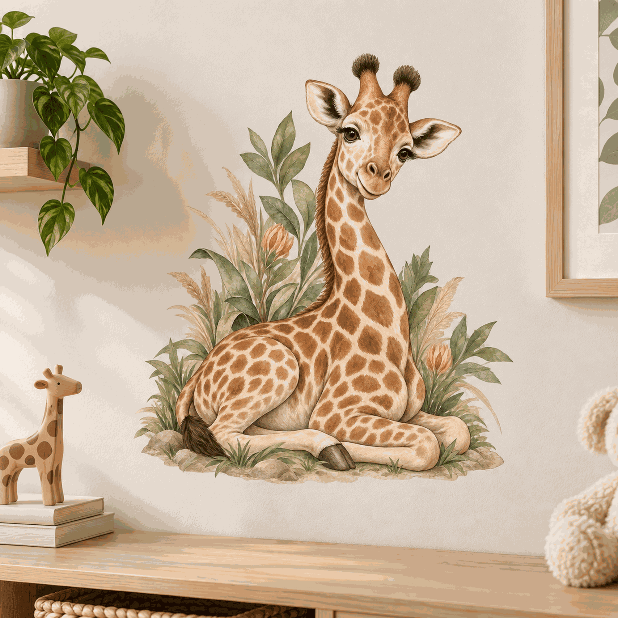 Lotusprinthandmade Safari Animal Transparent Vinyl Decal, Cute Jungle ...