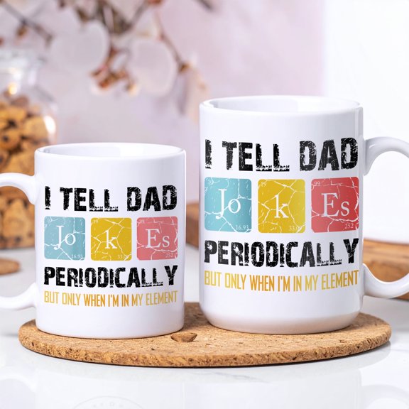 Lotusprinthandmade Science Dad Humor Ceramic Mug (11oz)