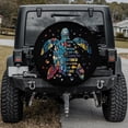 thumbnail image 1 of Lotusprinthandmade Sea Turtle Spare Tire Cover With Backup Camera Hole 35 in, Multicolor, 1 of 6
