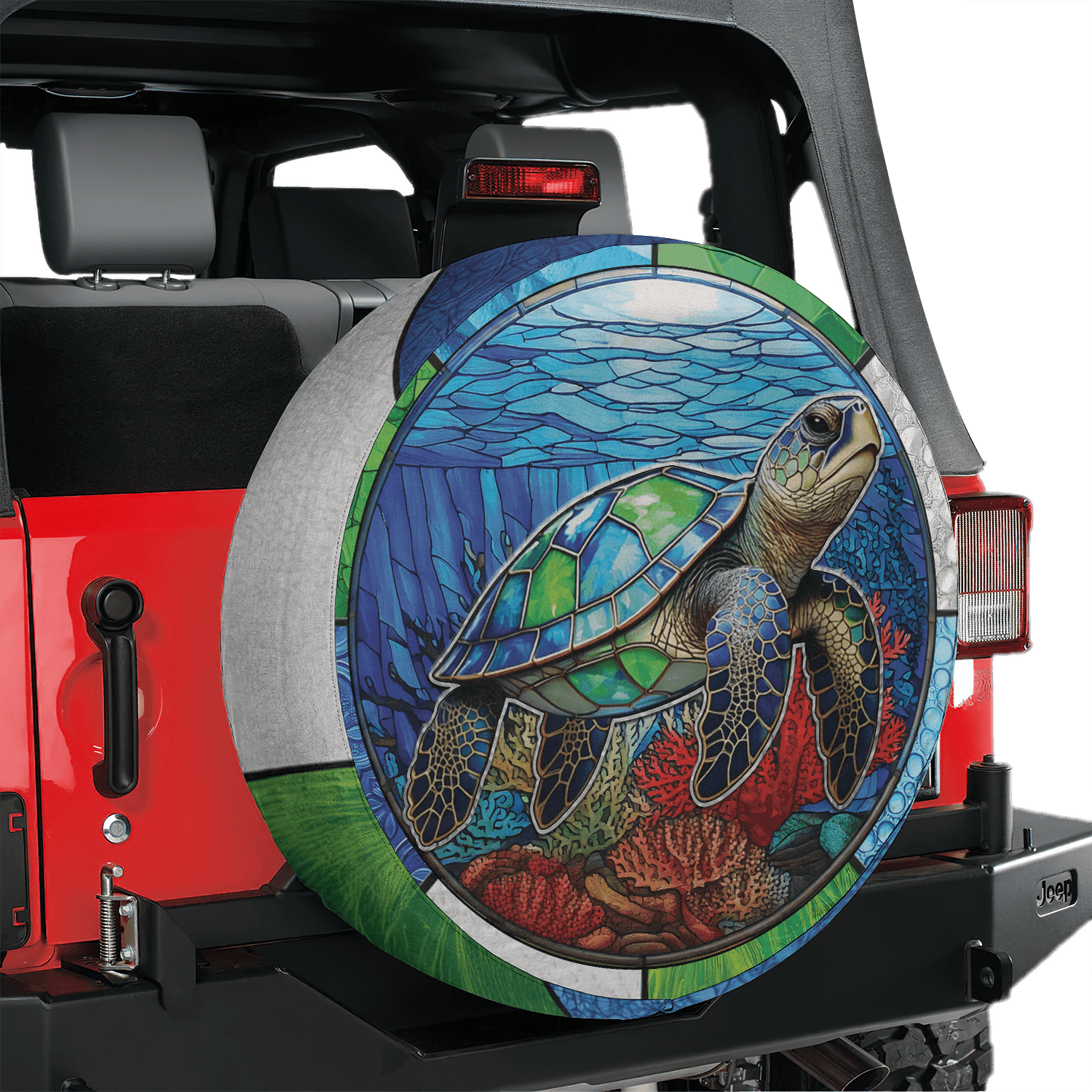 Turtle 147 Lotusprinthandmade Sea Turtle Spare Tire Cover Without Backup Camera ...