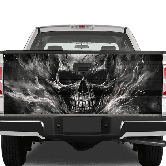 Lotusprinthandmade Skull Halloween Horror Tailgate Wrap 2 Sizes (24"x58")