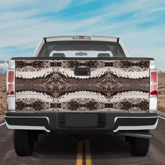Lotusprinthandmade Snakes Skin Graphic Tailgate Wrap 2 Sizes (26"x66"), snakes skin truck wrap, snakes pattern tailgate decal, snakes skin print tailgate wrap
