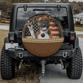 thumbnail image 1 of Lotusprinthandmade Spare Tire Cover With Backup Camera Hole 6 Sizes (34 in.), 1 of 7