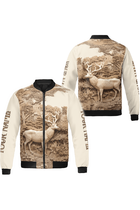 (Style 4) Personalized Deer Hunting All-over Print Bomber Jacket S-5XL Multicolor (5XL)