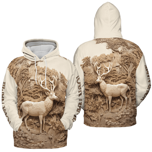 Lotusprinthandmade (Style 4) Personalized Deer Hunting Hoodie 3D (Lightweight) S-5XL Multicolor (S)
