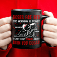 thumbnail image 1 of Lotusprinthandmade (Style 6) Personalized Valentine's Day The Morning Is Foggy I Can't Stop Thinkin About You Black Ceramic Mug (11oz) (Made In US), 1 of 5