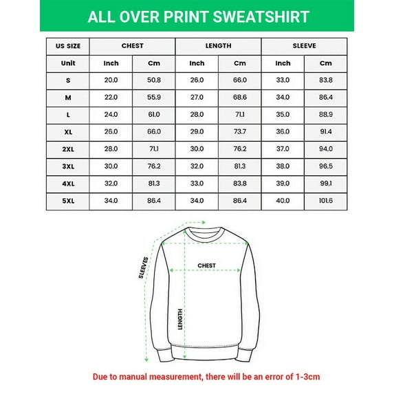 Lotusprinthandmade Sweatshirt 3D S-5XL Multicolor (5XL)