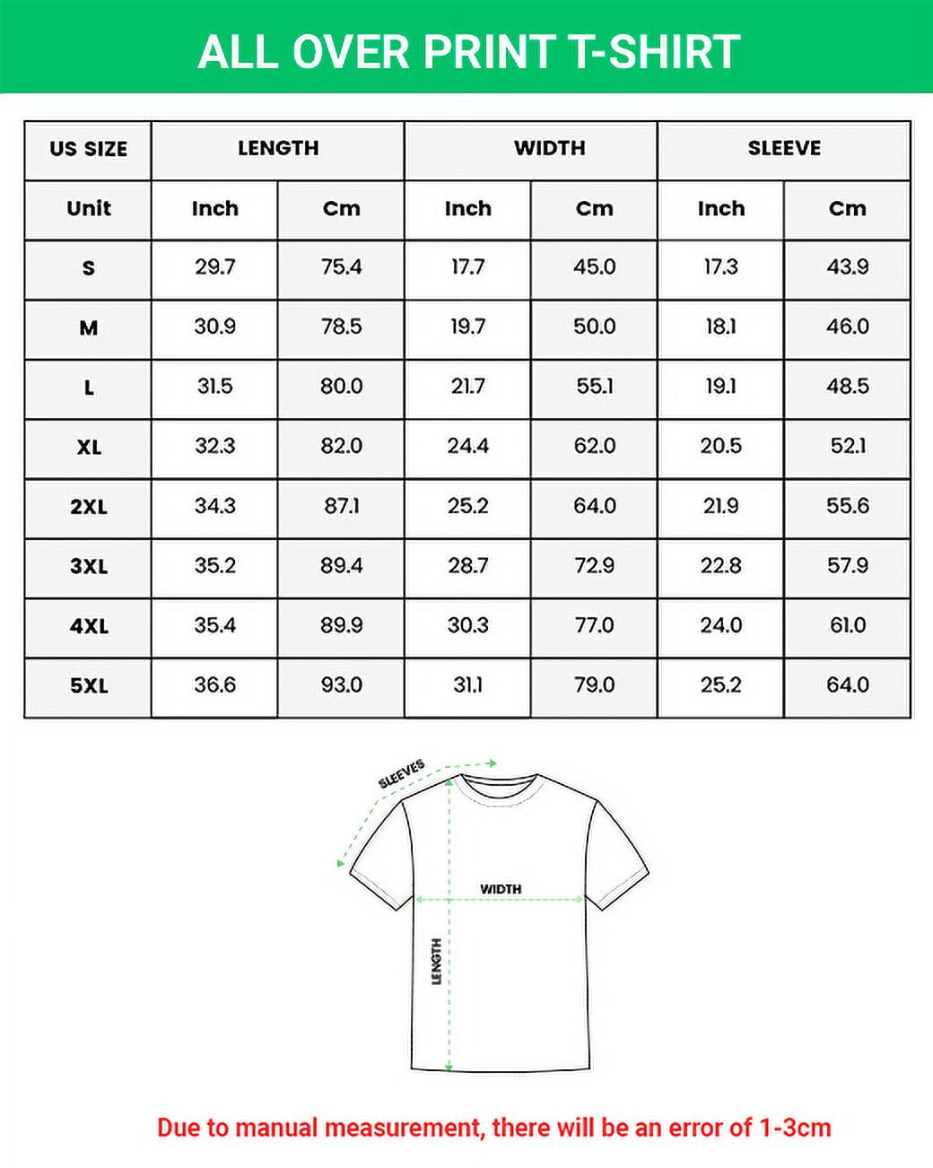 Lotusprinthandmade T-Shirt 3D (Lightweight) S-5XL Multicolor (XL)
