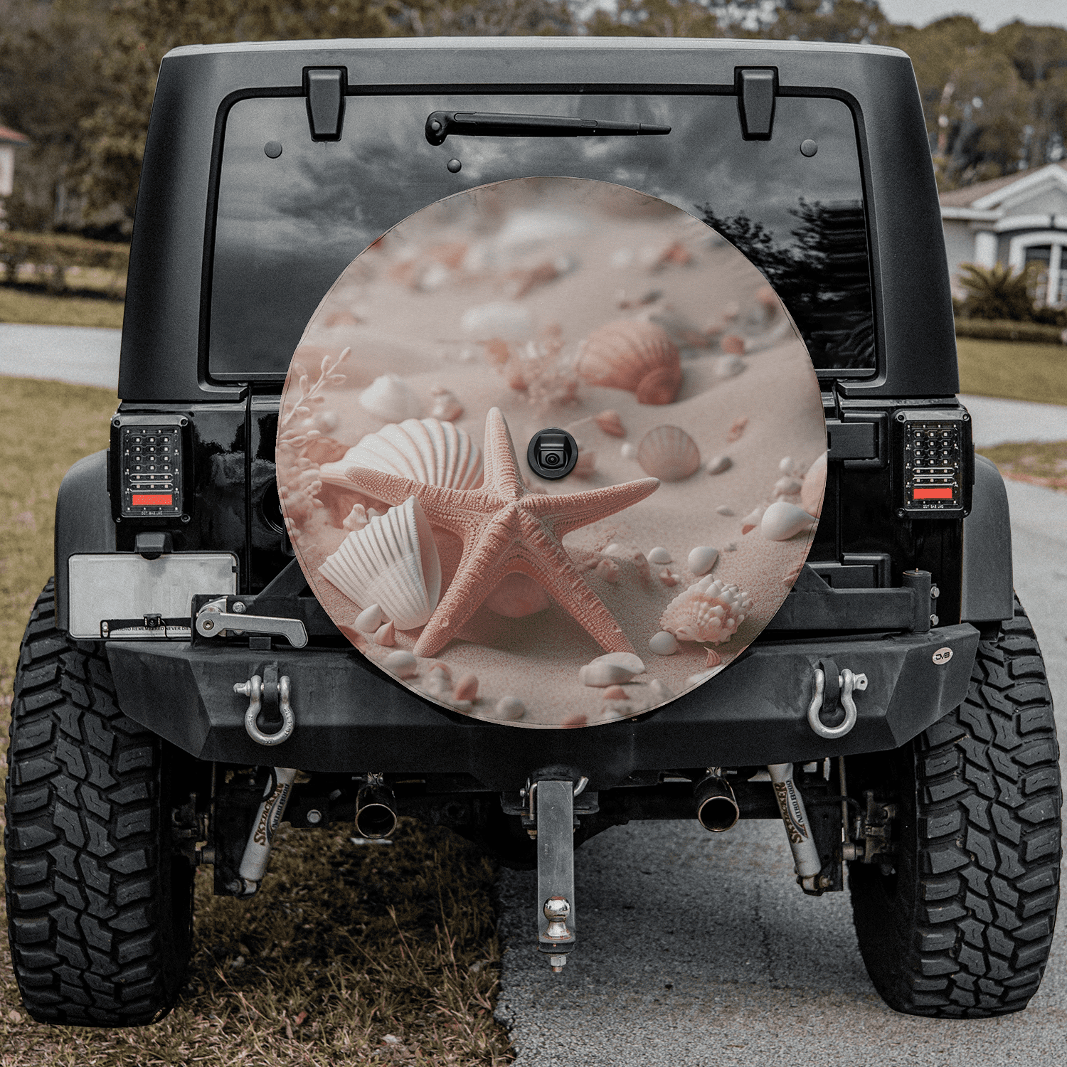 Lotusprinthandmade The Beauty Of Seashells on Beach Spare Tire Cover ...