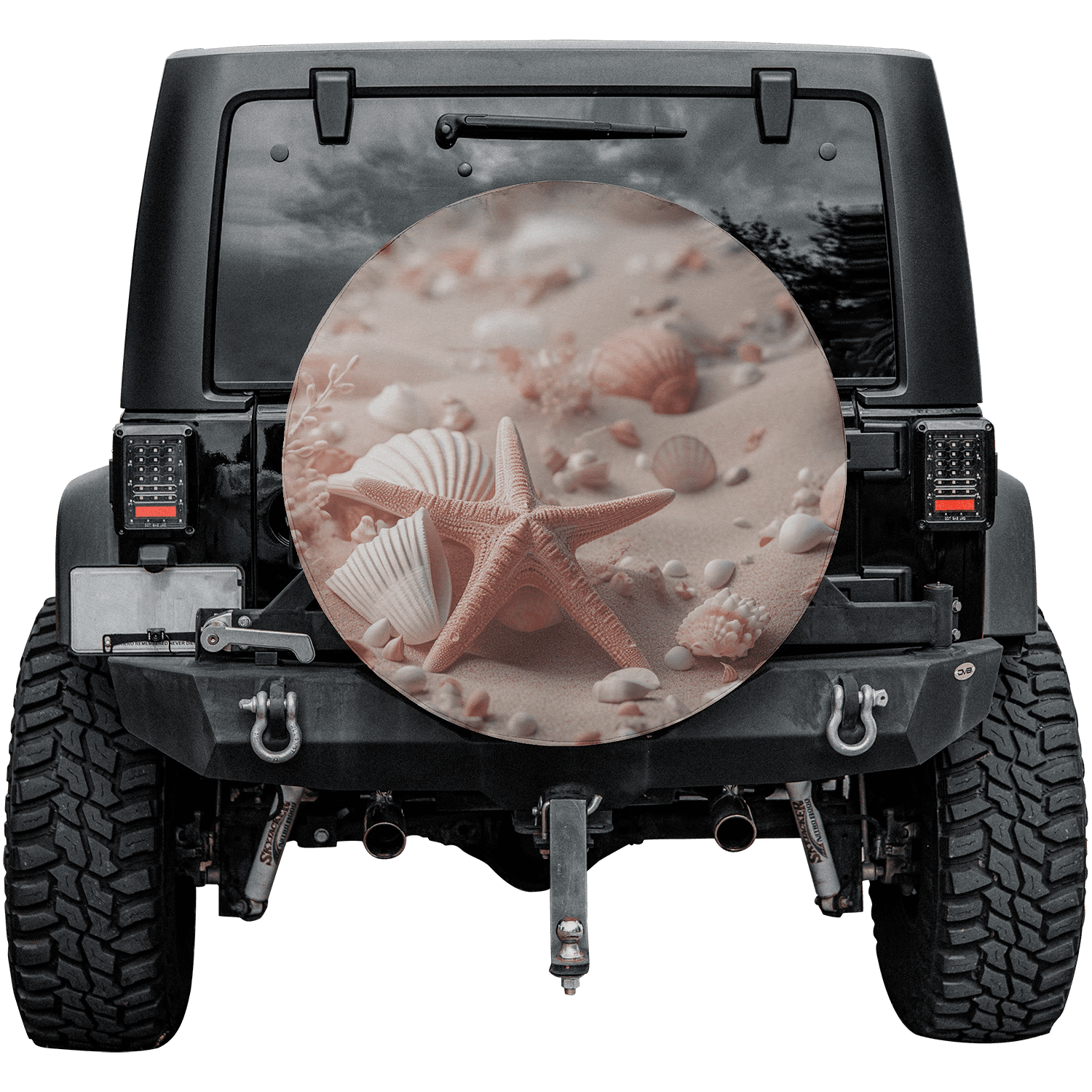 Lotusprinthandmade The Beauty Of Seashells on Beach Spare Tire Cover ...