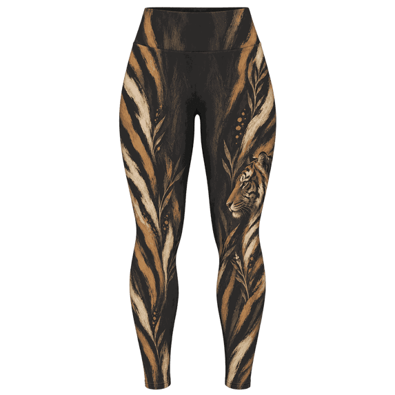 Lotusprint LLC Tiger Brushstroke Botanical All-over Print Standard ...