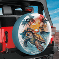 thumbnail image 1 of Lotusprinthandmade Turtle Retro Summer Spare Tire Cover Without Backup Camera Hole, Turtle Tire Cover, 1 of 8