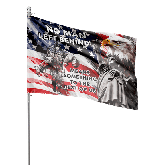Lotusprinthandmade US Eagle Veteran Flag Pray For Our Veteran 100% Polyester House Flag 2 Sizes