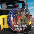 thumbnail image 1 of Lotusprinthandmade US Veteran Eagle Spare Tire Cover With Backup Camera Hole 6 Sizes (29 in.), america flag veteran tire cover, 1 of 6