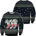 thumbnail image 1 of Lotusprinthandmade Unicorn Socks Sweater (Midweight) S-5XL Multicolor (4XL), 1 of 5