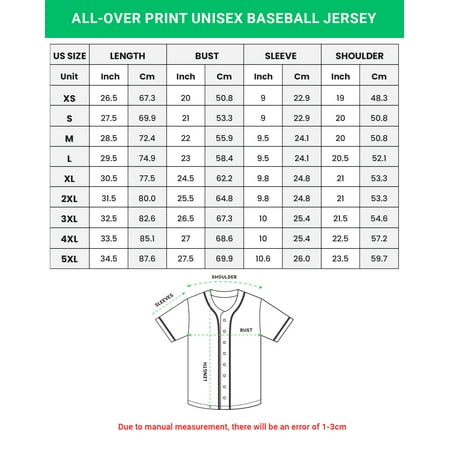 Lotusprinthandmade Unisex Baseball Jersey XS-5XL Multicolor (L)