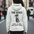 thumbnail image 1 of Lotusprinthandmade Valentine’s Day King And Queen Couple Hoodie 2D S-5XL Multicolor (S) – Valentine Couple Hoodie Set, 1 of 5