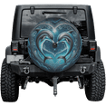 thumbnail image 1 of Lotusprinthandmade Valentine’s Gifts Sea Animal Dolphin Couple Spare Tire Cover With Backup Camera Hole 6 Sizes (33 in.), 1 of 7