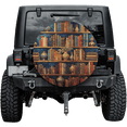 thumbnail image 1 of Lotusprinthandmade Vintage Bookshelf Spare Tire Cover Without Backup Camera Hole 6 Sizes (29 in.), 1 of 7