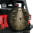 thumbnail image 1 of Lotusprinthandmade Vintage Halloween Spooky Floral Spare Tire Cover With Backup Camera Hole 6 Sizes (32 in.), halloween gift tire cover, 1 of 6