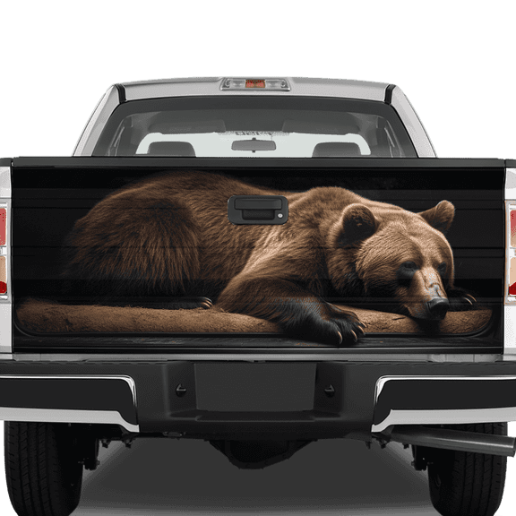 Lotusprinthandmade Wild Bear Bear Lovers Tailgate Wrap Multicolor 26"x66"