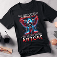 thumbnail image 1 of Lotusprinthandmade Woman Warrior She Who Knees Before God Can Stand Before Anyone Black Classic Unisex T-Shirt 100% Cotton S-5XL, 1 of 4