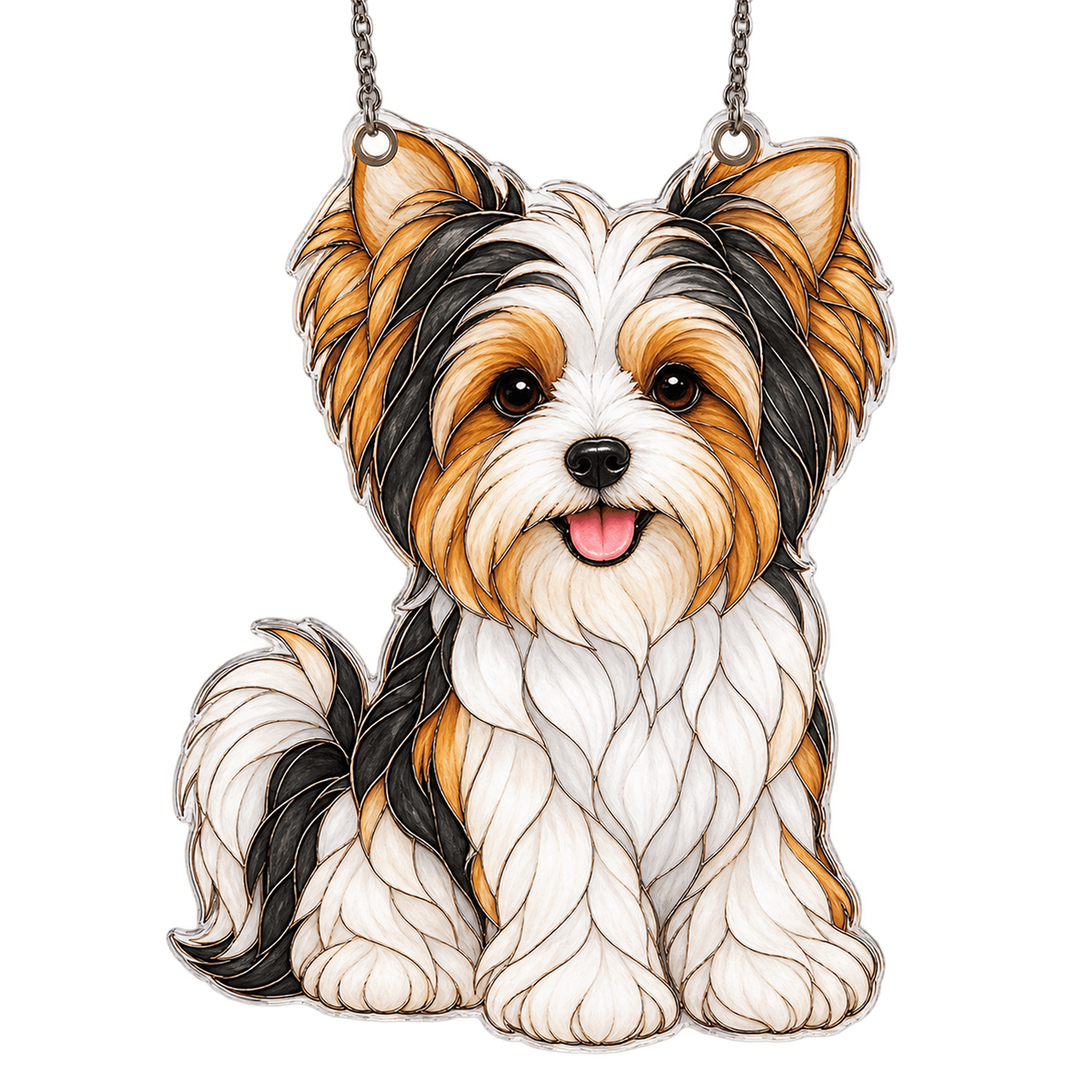 Lotusprinthandmade Yorkshire Terrier Custom Shape Window Hanging ...