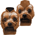 thumbnail image 1 of Lotusprinthandmade Yorkshire Terrier Hoodie 3D (Lightweight) S-5XL Multicolor, 1 of 5