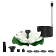Lotuus Shaped Pond Founntain Decorative USB Floating Outdoor Water
