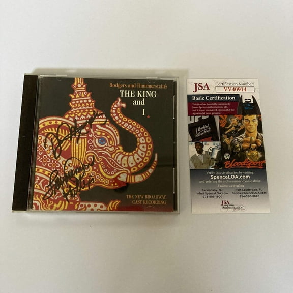 Lou Diamond Phillips  Donna Murphy Signed The King And I Music CD JSA COA