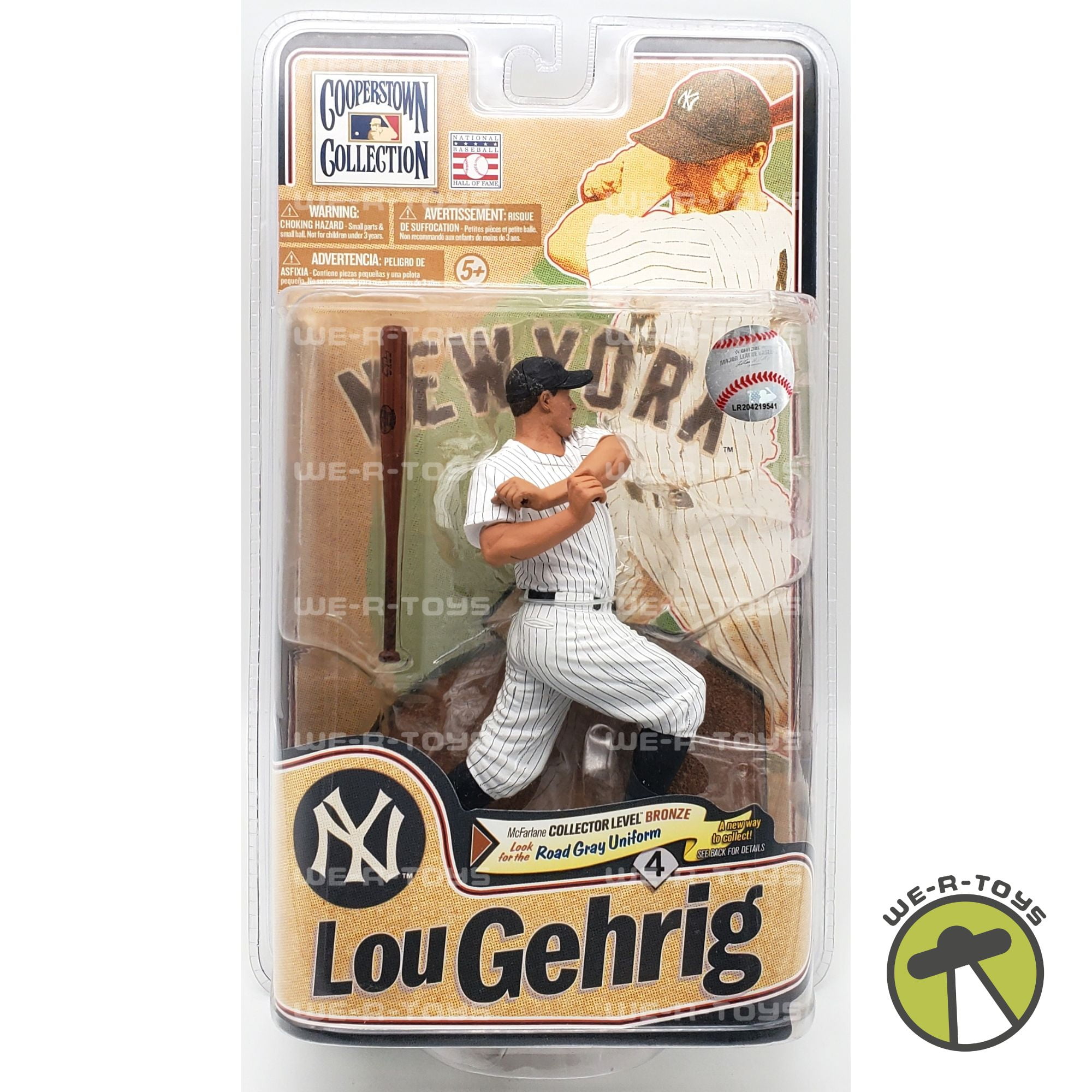 Lou Gehrig Action Figure White Uniform Cooperstown Collection