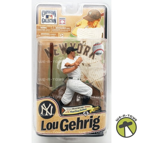 Lou Gehrig Action Figure White Uniform Cooperstown Collection Series 8