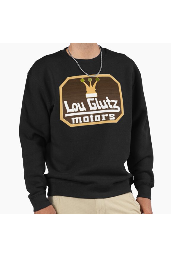 Lou Glutz Motors National Lampoon Vacation Retro Vintage Funny Graphic Unisex Sweatshirt G28630, Up to Size 5XL