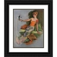 thumbnail image 1 of Lou Mayer 20x24 Black Ornate Framed Double Matted Museum Art Print Titled: The Silk Worm (1914), 1 of 5