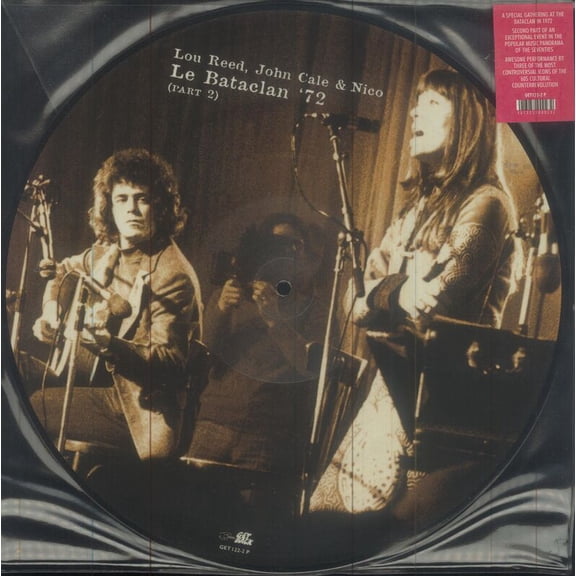 Lou Reed, John Cale & Nico - Le Bataclan '72 (Part 2) - LP Vinyl Picture Disc