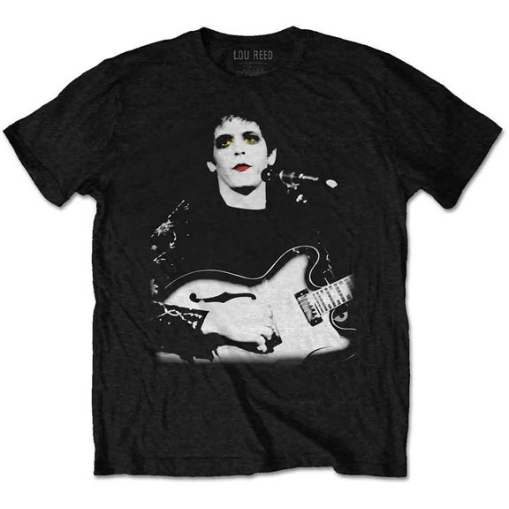 Lou Reed Unisex T-Shirt Bleached Photo (Medium)
