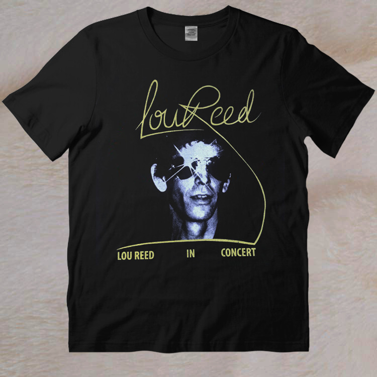 Maglietta Lou Reed New York Album - T-shirt 100% Cotone, Stampa Dirty Blvd, Taglio Regular Fit