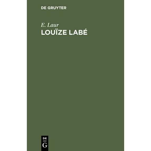 Louïze Labé, (Hardcover)
