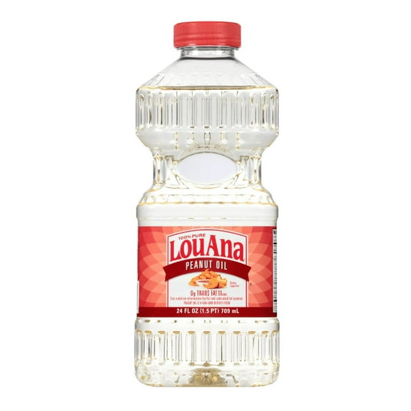 LouAnaÂ® 100% Pure Peanut Oil 24 fl. oz. Bottle (Pack of 2)