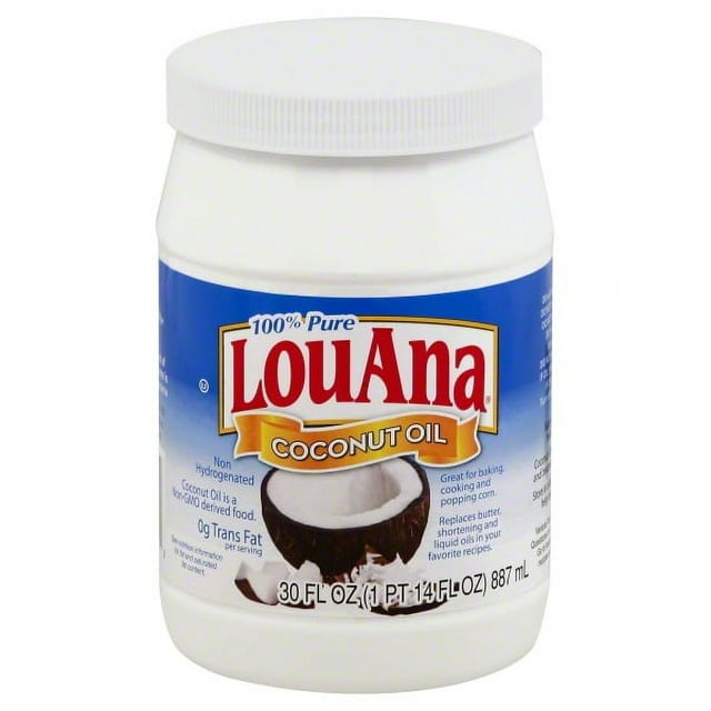 LouAna Coconut Oil 100% Pure, 30 Fl Oz