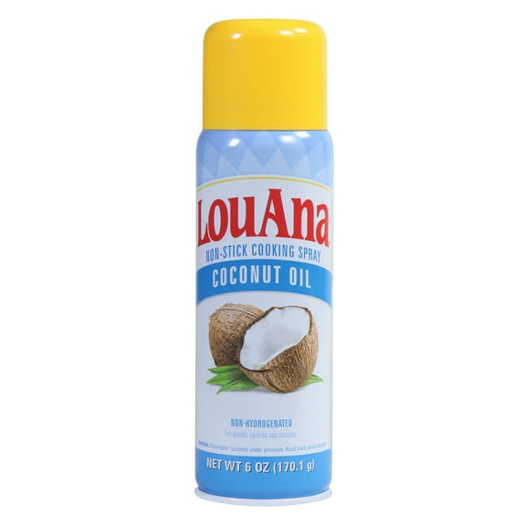 LouAna Non-Stick Coconut Oil Cooking Spray, 6 fl oz Spray Bottle
