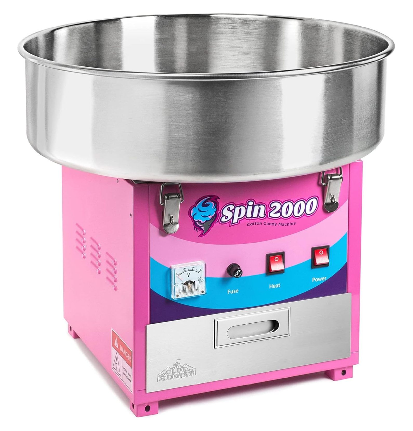 LouZub Quality Cotton Candy Machine and Electric Candy Floss Maker