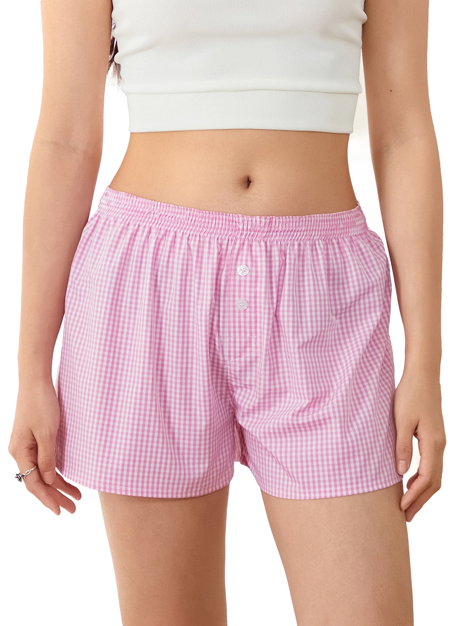 Louatui Women Pajama Shorts Soft Comfy Lounge Bottom with Pockets ...