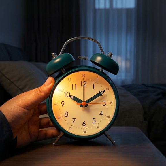 Loud Alarm Clock for Heavy Sleepers Silent Metal Double Bell Alarm Clock Battery Operated Multifunctional for Study Room Apartment School Early Morning Reminder
