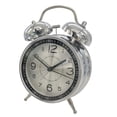 thumbnail image 1 of Loud Alarm Clock Mechanical Double Bells Desktop Home Office Metal Alarm Clock Night Lights Table Clock Decor Table Clock,Silver, 1 of 5