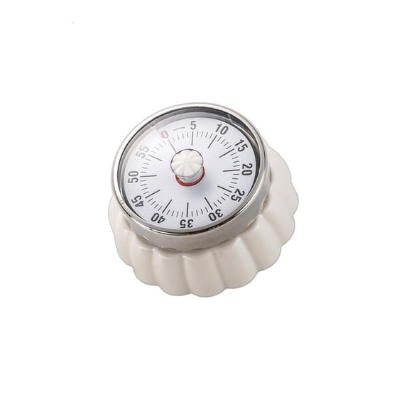 Loud Alarm Steel Kitchen Timer With Secure Mount Mechanical 60 Minutes Countdowns Clock For Recipes Exercises